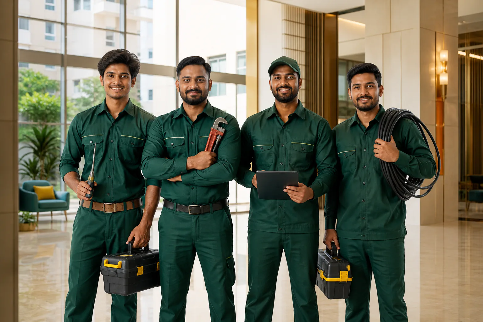 Mahesh Home Care service partners standing together